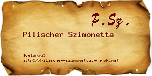 Pilischer Szimonetta névjegykártya